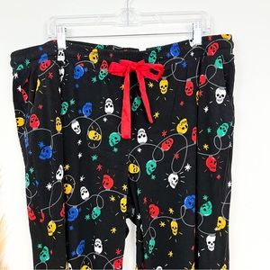 Torrid Black Skull Holiday Christmas Pajama Lounge Pants • Plus Size 2